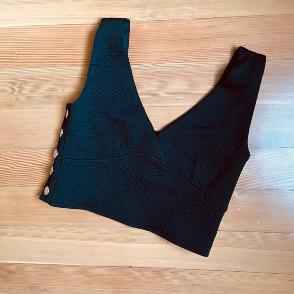 Anthropologie Maeve Side-Button Crop Top - Picture 5 of 7